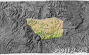Satellite 3D Map of May Mine, darken, desaturated