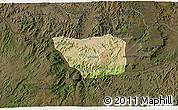 Satellite 3D Map of May Mine, darken