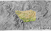 Satellite 3D Map of May Mine, desaturated