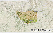 Satellite 3D Map of May Mine, lighten