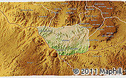 Satellite 3D Map of May Mine, physical outside