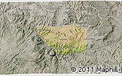 Satellite 3D Map of May Mine, semi-desaturated