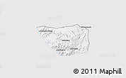 Silver Style 3D Map of May Mine, single color outside