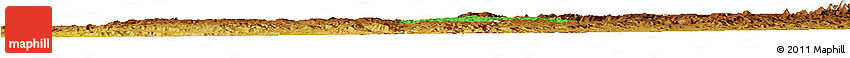 Political Horizon Map of May Mine, physical outside