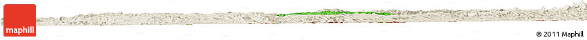 Political Horizon Map of May Mine, shaded relief outside