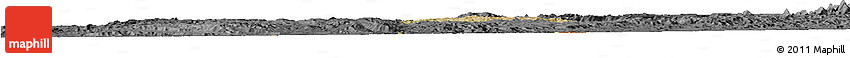 Satellite Horizon Map of May Mine, darken, desaturated
