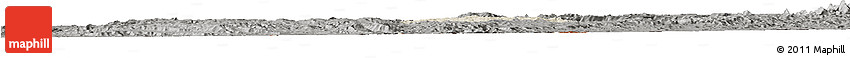 Shaded Relief Horizon Map of May Mine, darken, semi-desaturated