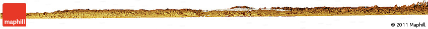 Shaded Relief Horizon Map of May Mine, physical outside