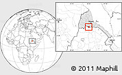 Blank Location Map of May Mine, highlighted country