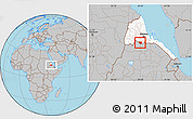 Gray Location Map of May Mine, highlighted country