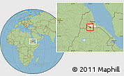 Savanna Style Location Map of May Mine, highlighted parent region