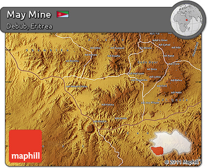 Physical Map of May Mine