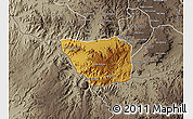 Physical Map of May Mine, semi-desaturated