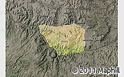 Satellite Map of May Mine, darken, semi-desaturated