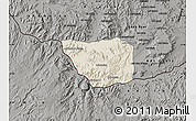 Shaded Relief Map of May Mine, darken, semi-desaturated