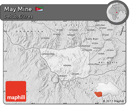 Silver Style Map of May Mine