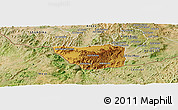 Physical Panoramic Map of May Mine, satellite outside