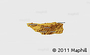 Physical Panoramic Map of May Mine, single color outside