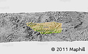 Satellite Panoramic Map of May Mine, desaturated