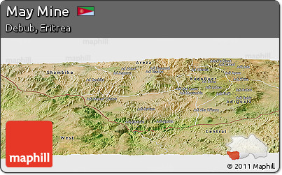 Satellite Panoramic Map of May Mine