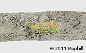 Satellite Panoramic Map of May Mine, semi-desaturated