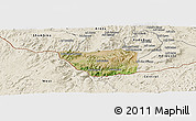 Satellite Panoramic Map of May Mine, shaded relief outside