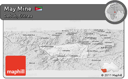 Silver Style Panoramic Map of May Mine
