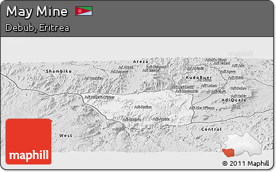 Silver Style Panoramic Map of May Mine