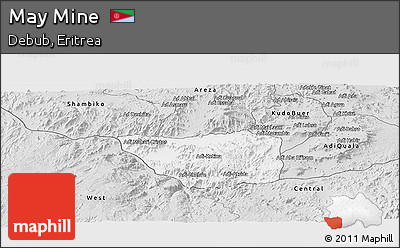 Silver Style Panoramic Map of May Mine