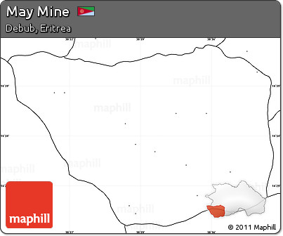 Blank Simple Map of May Mine, no labels