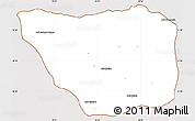 Classic Style Simple Map of May Mine, cropped outside