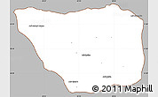 Gray Simple Map of May Mine, cropped outside