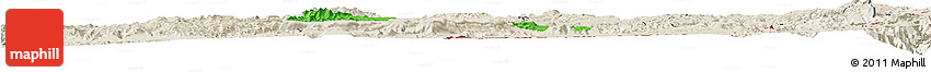 Political Horizon Map of Mendefera, shaded relief outside