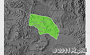 Political Map of Mendefera, darken, desaturated