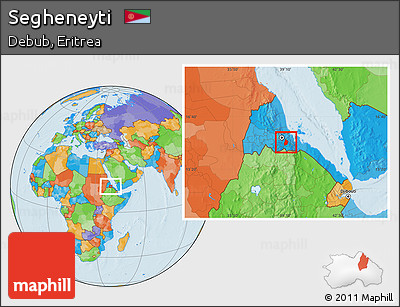 Political Location Map of Segheneyti