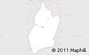 Classic Style Simple Map of Segheneyti, cropped outside