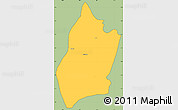 Savanna Style Simple Map of Segheneyti, cropped outside