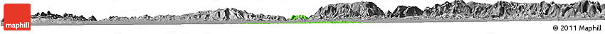 Political Horizon Map of Akurdet, desaturated