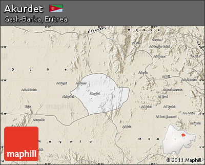 Classic Style Map of Akurdet