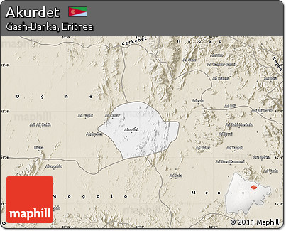 Classic Style Map of Akurdet