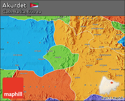 Political Map of Akurdet