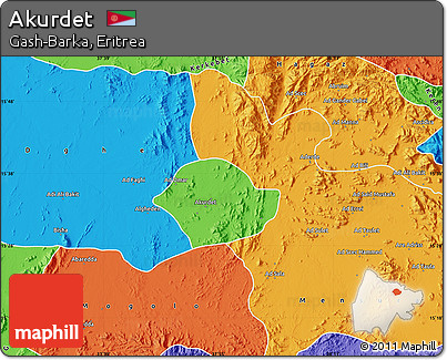 Political Map of Akurdet