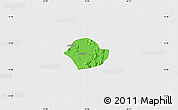 Political Map of Akurdet, single color outside