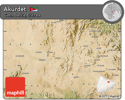 Satellite Map of Akurdet