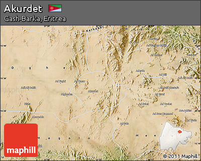 Satellite Map of Akurdet