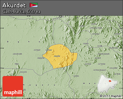 Savanna Style Map of Akurdet