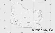 Silver Style Map of Dghe, single color outside