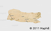 Satellite Panoramic Map of Dghe, single color outside