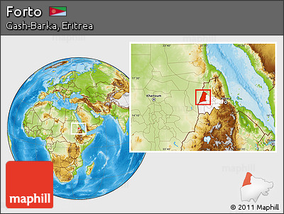 Physical Location Map of Forto, highlighted parent region