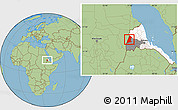 Savanna Style Location Map of Forto, highlighted country, highlighted parent region